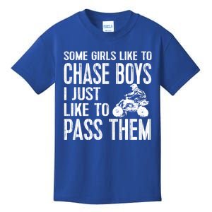 Ladies Quad Atv Utv 4 Wheeler Mudding Racing Great Gift Chase Cool Gift Kids T-Shirt