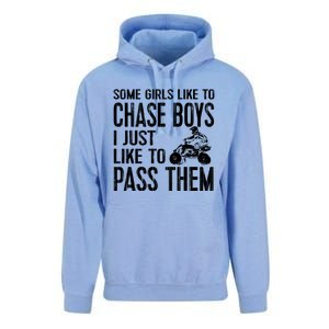 Ladies Quad Atv Utv 4 Wheeler Mudding Racing Great Gift Chase Cool Gift Unisex Surf Hoodie