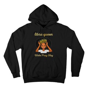 Libra Queens Black Queen September October Birthday Hoodie