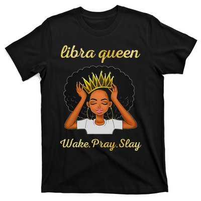 Libra Queens Black Queen September October Birthday T-Shirt