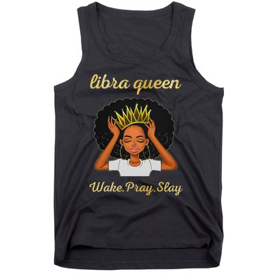 Libra Queens Black Queen September October Birthday Tank Top