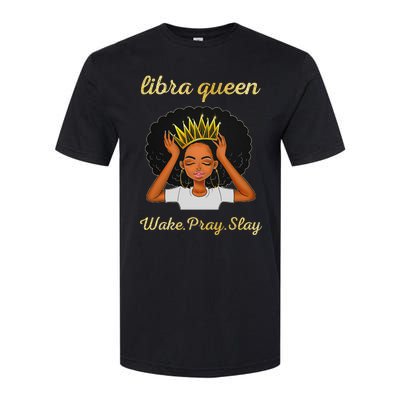 Libra Queens Black Queen September October Birthday Softstyle CVC T-Shirt