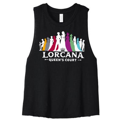 Lorcana Queens Court Women's Racerback Cropped Tank