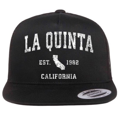 La Quinta California Ca Vintage Athletic Sports Flatbill Hat
