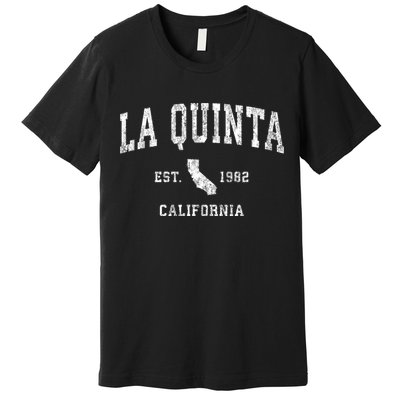 La Quinta California Ca Vintage Athletic Sports Premium T-Shirt