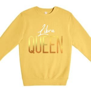 Libra Queen / Classy Libra Birthday Astrology Sign Gift Premium Crewneck Sweatshirt