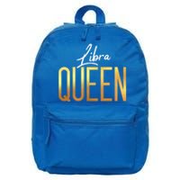 Libra Queen / Classy Libra Birthday Astrology Sign Gift 16 in Basic Backpack