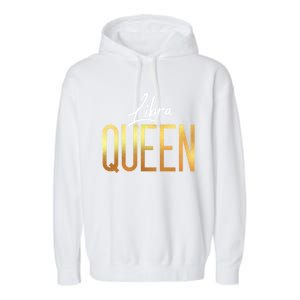 Libra Queen / Classy Libra Birthday Astrology Sign Gift Garment-Dyed Fleece Hoodie