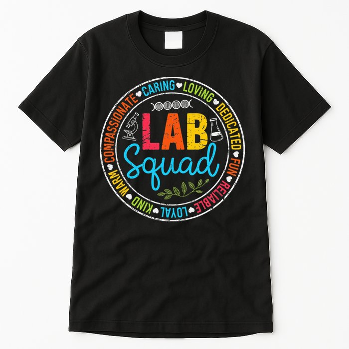 Lab Quad Crew Lab Week 2025 Laboratory Mls Mlt Lab Scientist Tall T-Shirt