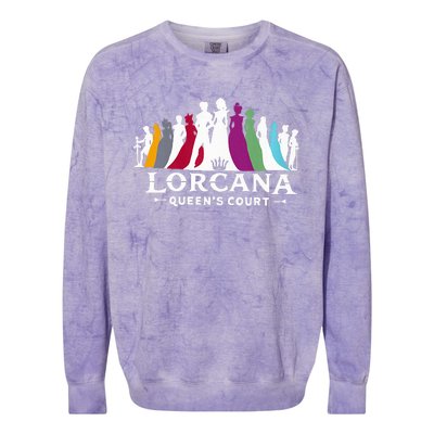 Lorcana QueenS Court Colorblast Crewneck Sweatshirt