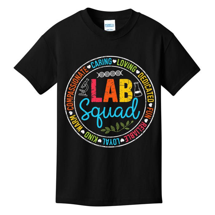 Lab Quad Crew Lab Week 2025 Laboratory MLS MLT Lab Kids T-Shirt