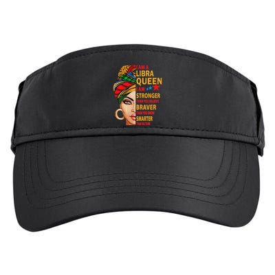 Libra Queen I Am Stronger Birthday Gift For Libra Zodiac Adult Drive Performance Visor