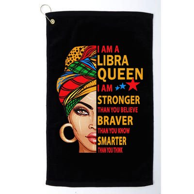 Libra Queen I Am Stronger Birthday Gift For Libra Zodiac Golf Towel