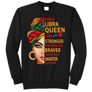 Libra queen I am stronger birthday gift for Libra zodiac Sweatshirt