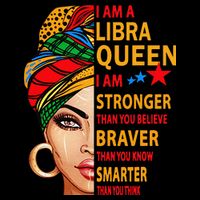 Libra queen I am stronger birthday gift for Libra zodiac T-Shirt