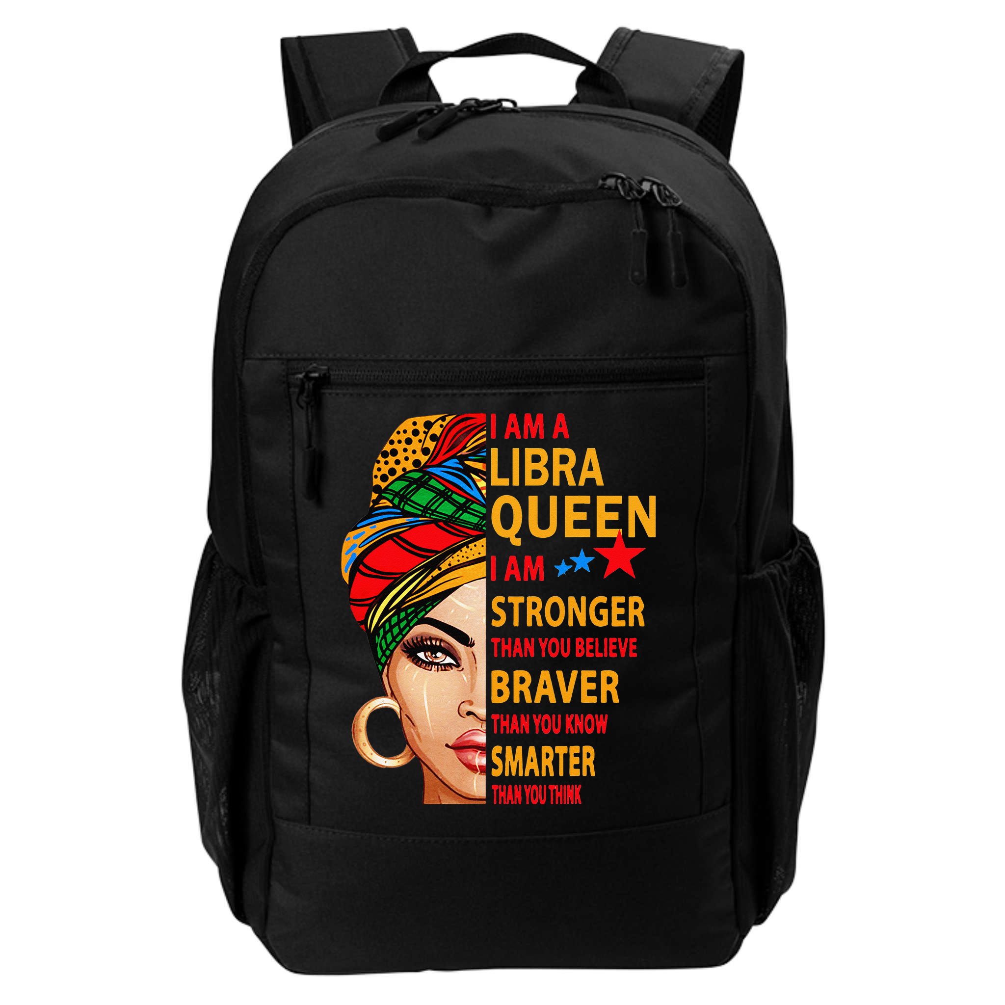 Libra queen I am stronger birthday gift for Libra zodiac Backpack