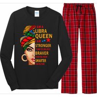 Libra queen I am stronger birthday gift for Libra zodiac Long Sleeve Pajama Set