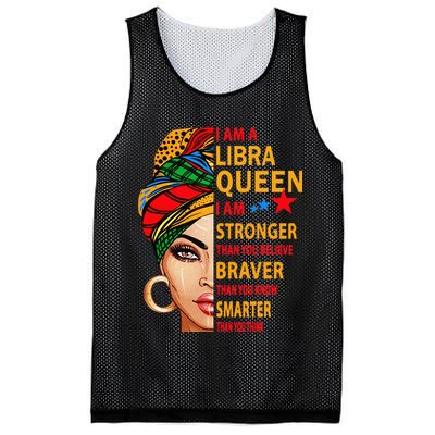 Libra queen I am stronger birthday gift for Libra zodiac Mesh Reversible Basketball Jersey Tank