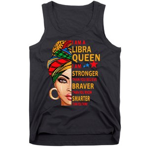 Libra queen I am stronger birthday gift for Libra zodiac Tank Top