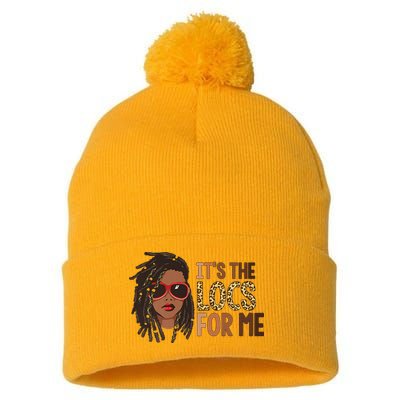 Locs Queen It Is The Locs For Black Woman Juneteenth Pom Pom 12in Knit Beanie