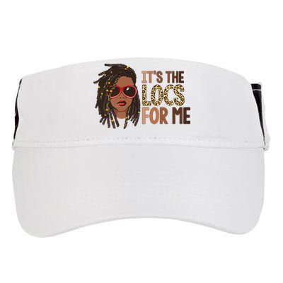 Locs Queen It Is The Locs For Black Woman Juneteenth Adult Drive Performance Visor
