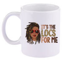 Locs Queen It Is The Locs For Black Woman Juneteenth 11oz C Handle Ceramic Mug