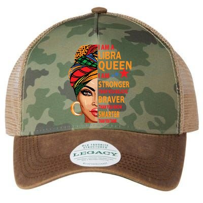 Libra Queen I Am Stronger Birthday Gift For Libra Zodiac Legacy Tie Dye Trucker Hat