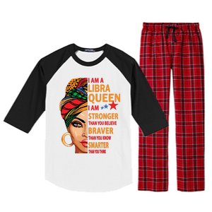 Libra Queen I Am Stronger Birthday Gift For Libra Zodiac Raglan Sleeve Pajama Set