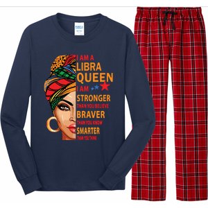 Libra Queen I Am Stronger Birthday Gift For Libra Zodiac Long Sleeve Pajama Set