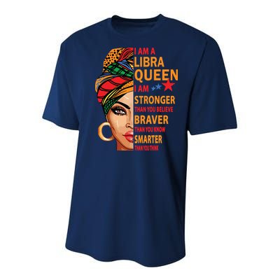 Libra Queen I Am Stronger Birthday Gift For Libra Zodiac Youth Performance Sprint T-Shirt