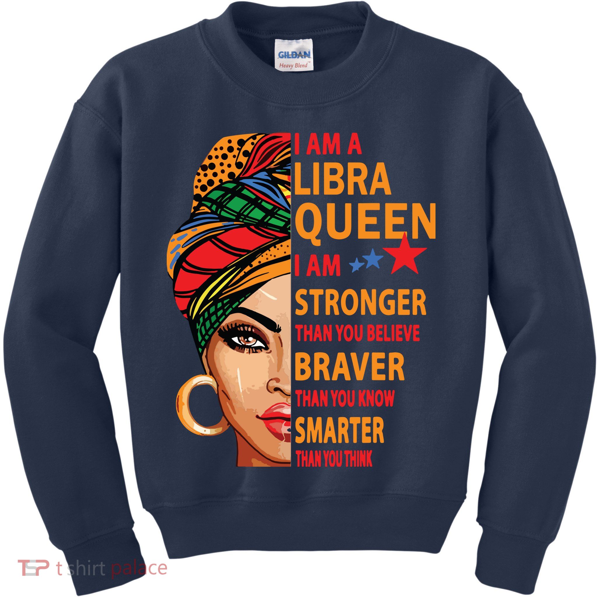 Libra Queen I Am Stronger Birthday Gift For Libra Zodiac Kids Sweatshirt