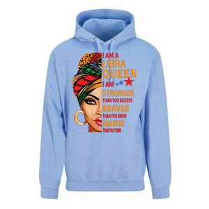 Libra Queen I Am Stronger Birthday Gift For Libra Zodiac Unisex Surf Hoodie