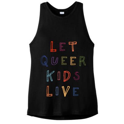 Let Queer K.I.D.S Live Protect Non Binary Ladies PosiCharge Tri-Blend Wicking Tank
