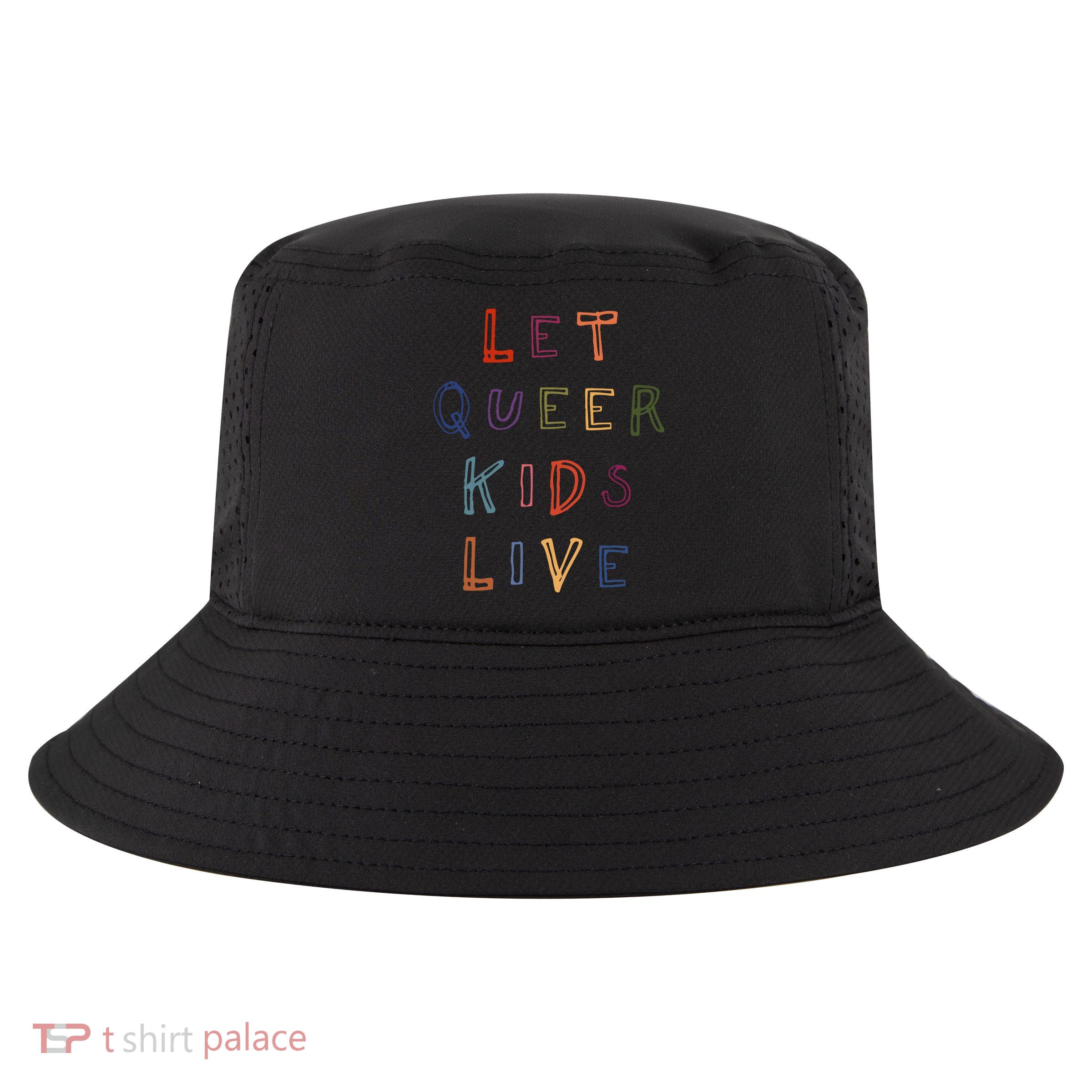 Let Queer K.I.D.S Live Protect Non Binary Cool Comfort Performance Bucket Hat