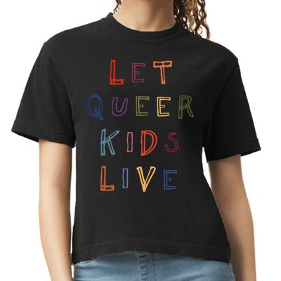 Let Queer K.I.D.S Live Protect Non Binary Comfort Colors Boxy T-Shirt