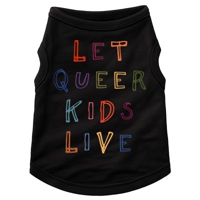 Let Queer K.I.D.S Live Protect Non Binary Doggie Tank