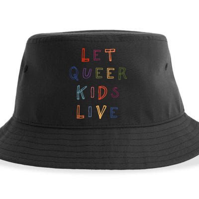 Let Queer K.I.D.S Live Protect Non Binary Sustainable Bucket Hat