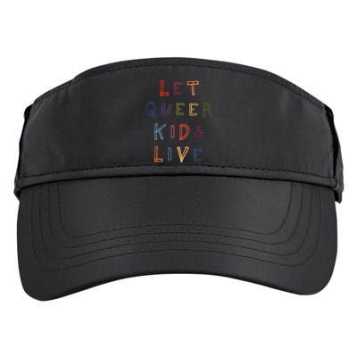 Let Queer K.I.D.S Live Protect Non Binary Adult Drive Performance Visor