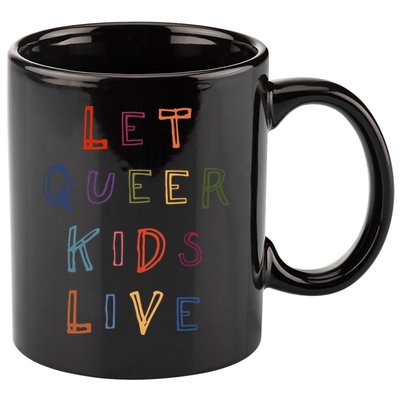 Let Queer K.I.D.S Live Protect Non Binary 11oz C Handle Ceramic Mug