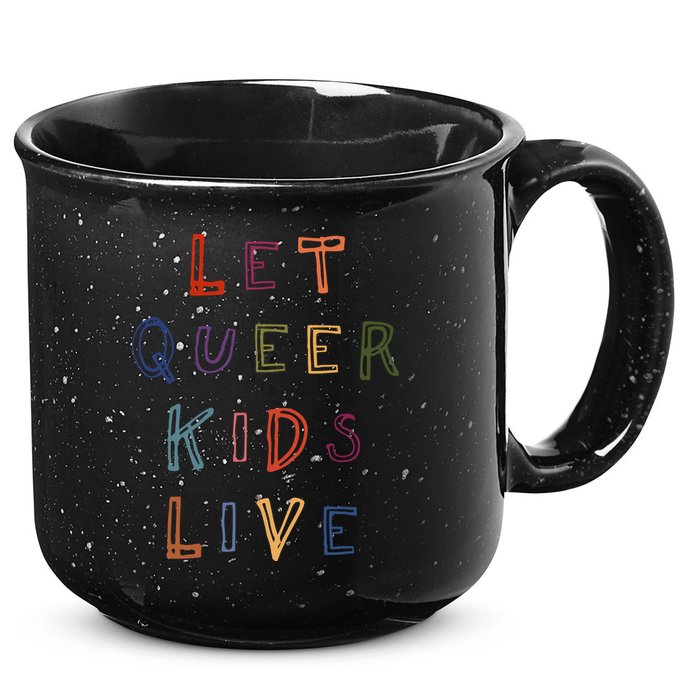Let Queer K.I.D.S Live Protect Non Binary 15oz Campfire Ceramic Mug
