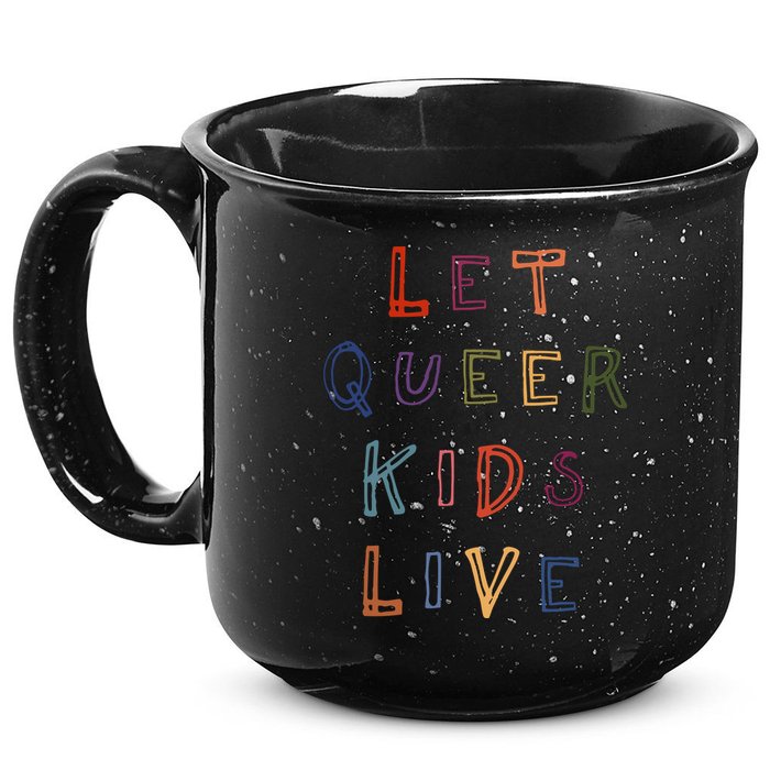 Let Queer K.I.D.S Live Protect Non Binary 15oz Campfire Ceramic Mug