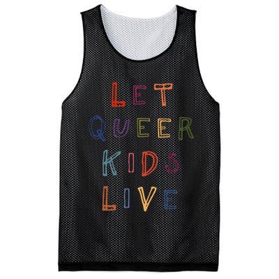 Let Queer K.I.D.S Live Protect Non Binary Mesh Reversible Basketball Jersey Tank
