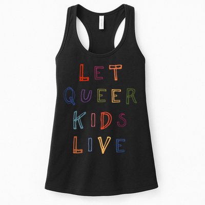 Let Queer K.I.D.S Live Protect Non Binary Womens Tank Top