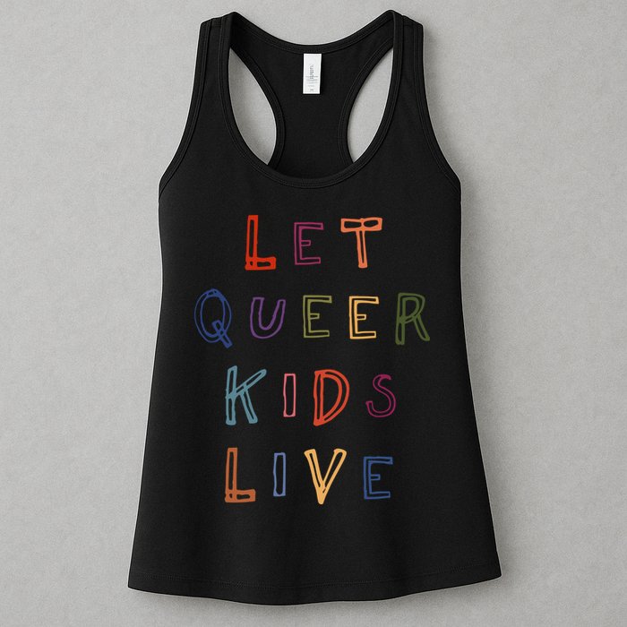 Let Queer K.I.D.S Live Protect Non Binary Womens Tank Top