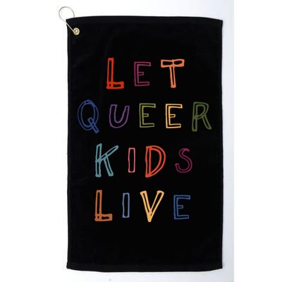 Let Queer K.I.D.S Live Protect Non Binary Golf Towel