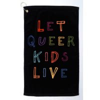 Let Queer K.I.D.S Live Protect Non Binary Golf Towel
