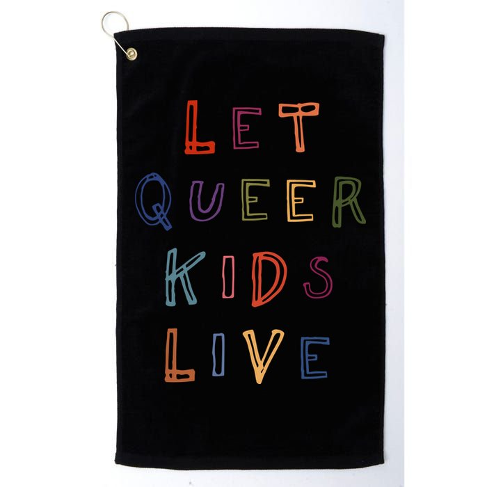 Let Queer K.I.D.S Live Protect Non Binary Golf Towel
