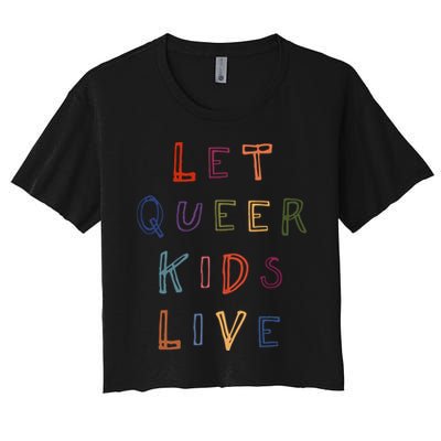 Let Queer K.I.D.S Live Protect Non Binary Crop Top