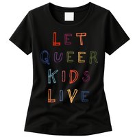 Let Queer K.I.D.S Live Protect Non Binary Womens T-Shirt