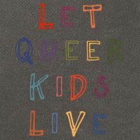 Let Queer K.I.D.S Live Protect Non Binary Cotton Canvas Backpack